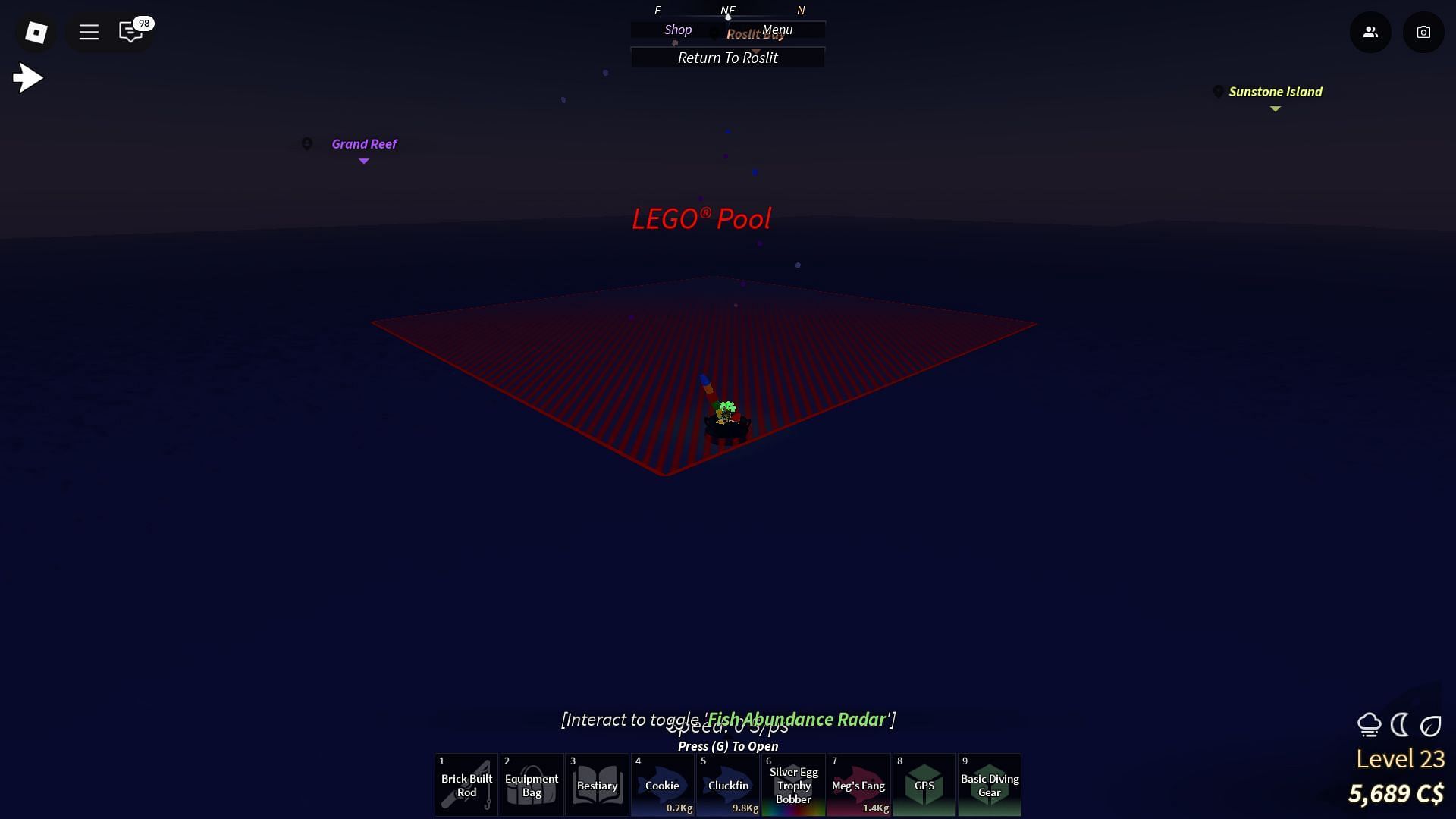 The Lego Pool (Image via Roblox)